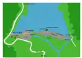 Plan du site du barrage