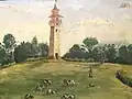 La tour de Fourc, au confluent des deux ruisseaux, par J. Barthélémy.