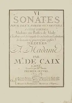 page de titre d'une partition