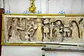Bas-relief de l'Annonciation et de la Nativité du XVe.