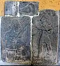 Musicien et homme debout. Zincirli, Pergamon Museum.