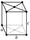 Structure cristalline orthorhombique à base centrée