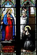 Vitrail du Sacré-Coeur de Jésus.