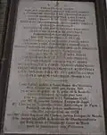 Plaque commémorative.