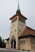 Basilique Saint-Joseph-des-Fins (XXe&nbsp;siècle) - Portail et clocher.