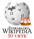 2011 - 10e&nbsp;anniversaire de Wikipedia en basque, 4 décembre 2011.