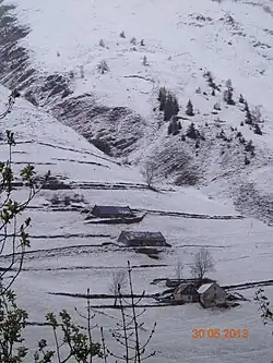 Enneigement au 30 mai à 1&nbsp;300&nbsp;m,  Baréges Souriche