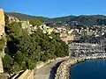 Le jardin et le Vieux-Port vus de la Citadelle