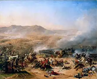 Peinture de Léon Cogniet représentanr la bataille du Mont-Thabor