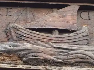 Sculpture de navire à clin XVIe – XVIIe&nbsp;siècle (Rouen).