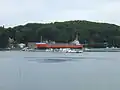 Bateau à quai au port de Paluden.