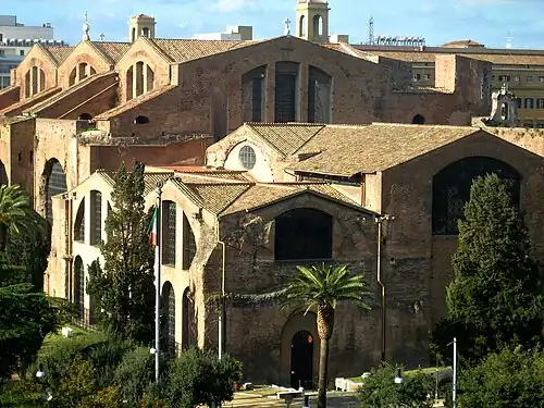 Les thermes de Dioclétien, sur le Viminal.