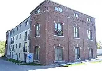 Ancien bâtiment administratif du Charbonnage Sainte-Barbe.