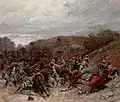 Scène de bataille Franco prussienne, 1896.