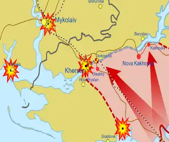 Description de l'image Battle of Kherson (2022).png.