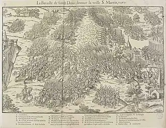 La bataille de Saint-Denis en 1567