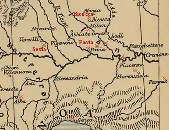 Description de l'image Battles in Lombardy (1521-25).png.