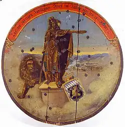 La Bavaria sur un bouclier de 1851.