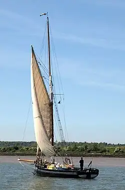 Le Doris par vent arrière.