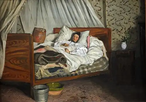 Bazille, L'Ambulance improvisée, 1865.