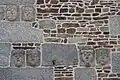 Maison des pendus : la façade (détail).