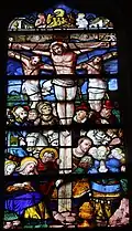 Un des vitraux de la Vie du Christ.