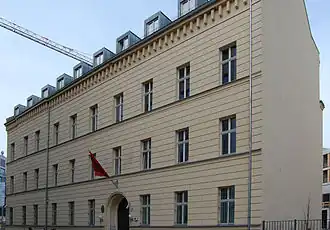 Vue de la mission diplomatique