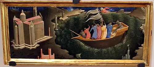 Panneau de droite: Saint Nicolas.