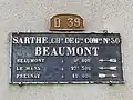 Plaque de cocher D39.