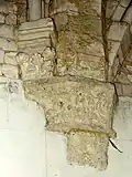 Doubleau intermédiaire, culs-de-lampe côté sud.