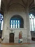 Entrée de la sacristie.