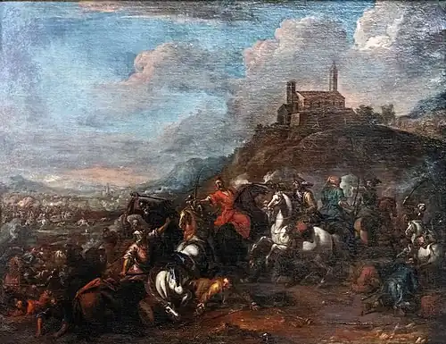 Combat de chrétiens et de turcs Musée des Beaux-Arts de Carcassonne.