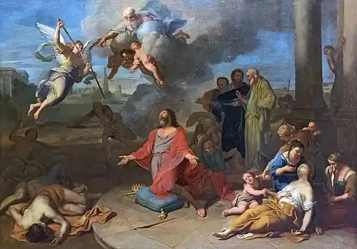 Giuseppe Sacchi&nbsp;(en), David en prière obtient la cessation de la peste.