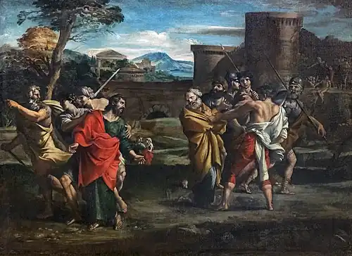 Giovanni Lanfranco, La Séparation de saint Pierre et de saint Paul.