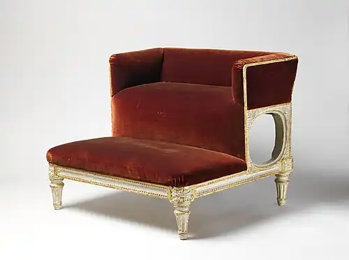Marchepied de lit de J.B. Boulard au Metropolitan Museum of Art.