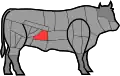 Localisation de la bavette de flanchet en France.
