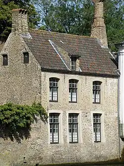 Maison no&nbsp;1, façade (orientale) sur la Reie.