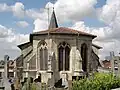 L'église Saint-Martin vue de l'arrière, avant sa rénovation.