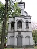 Le beffroi (1878) de l'église saint Barthélémy.