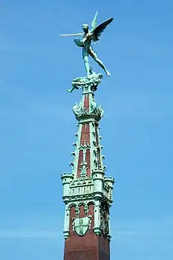 Pierre Braecke.Saint Michel terrassant le dragon.