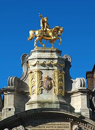 Statue de Charles Alexandre de Lorraine sur la Grand-Place de Bruxelles.