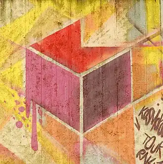 Le cube en forme de K, logo du festival Kosmopolite