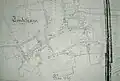 Plan du village en 1876
