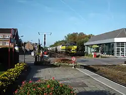 Passage d'un train de marchandises