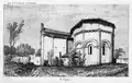 L'église vue du sud-ouest,dessin de Léo Drouyn (1878).
