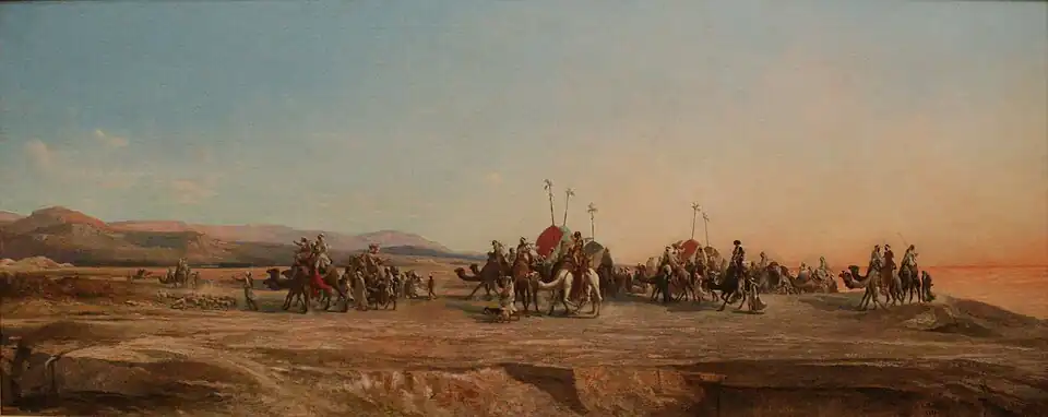 Nezla d'Ouargla : Recherche d'un campement, Montpellier, musée Fabre.