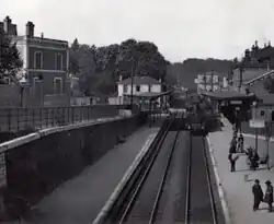 La gare à la fin du XIXe ouau début du XXe siècle.