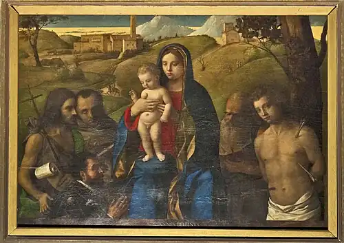 La sacra conversazione Dolfin commanditée par Giacomo Dolfin à Bellini