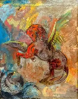 Pégase et l'Hydre par Odilon Redon