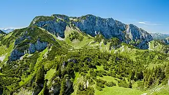 Le versant nord de la Benediktenwand